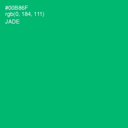 #00B86F - Jade Color Image
