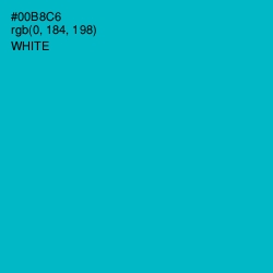 #00B8C6 - Cerulean Color Image
