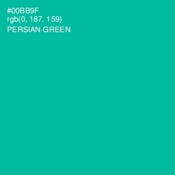 #00BB9F - Persian Green Color Image