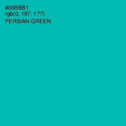 #00BBB1 - Persian Green Color Image