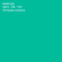 #00BC9A - Persian Green Color Image