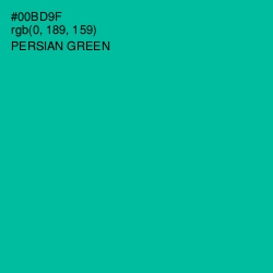 #00BD9F - Persian Green Color Image