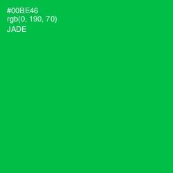 #00BE46 - Jade Color Image