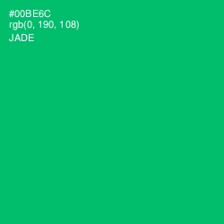 #00BE6C - Jade Color Image