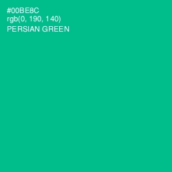 #00BE8C - Persian Green Color Image