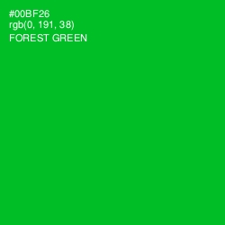 #00BF26 - Forest Green Color Image