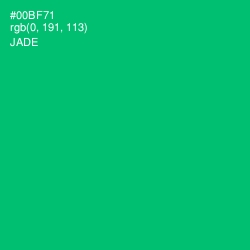 #00BF71 - Jade Color Image