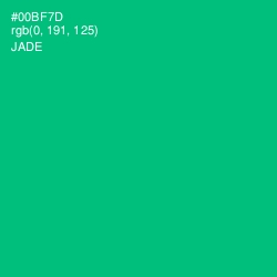 #00BF7D - Jade Color Image