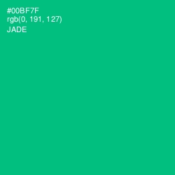 #00BF7F - Jade Color Image