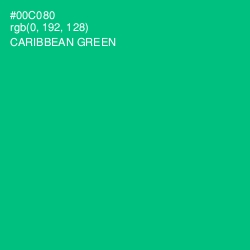 #00C080 - Caribbean Green Color Image