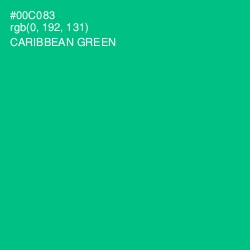 #00C083 - Caribbean Green Color Image