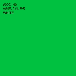 #00C140 - Malachite Color Image