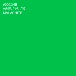 #00C24B - Malachite Color Image