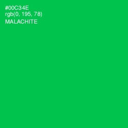 #00C34E - Malachite Color Image