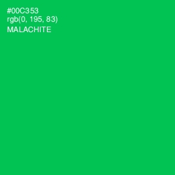 #00C353 - Malachite Color Image