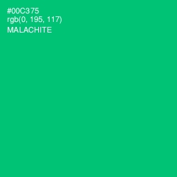 #00C375 - Malachite Color Image