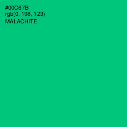 #00C67B - Malachite Color Image