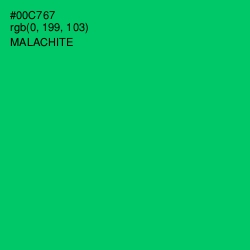 #00C767 - Malachite Color Image