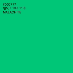 #00C777 - Malachite Color Image