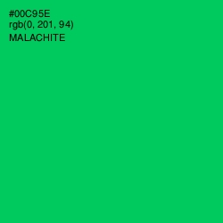 #00C95E - Malachite Color Image