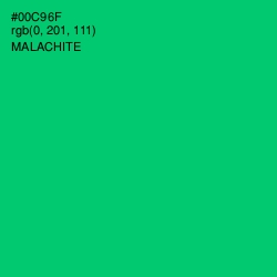 #00C96F - Malachite Color Image