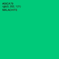 #00CA79 - Malachite Color Image