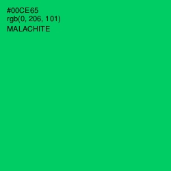 #00CE65 - Malachite Color Image