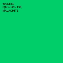 #00CE69 - Malachite Color Image