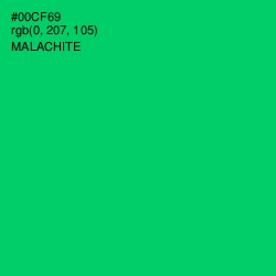 #00CF69 - Malachite Color Image