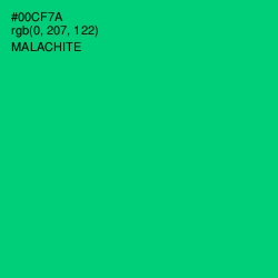 #00CF7A - Malachite Color Image