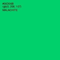 #00D06B - Malachite Color Image