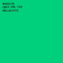 #00D07B - Malachite Color Image