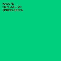 #00D07E - Spring Green Color Image
