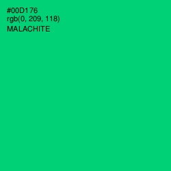 #00D176 - Malachite Color Image