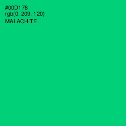 #00D178 - Malachite Color Image