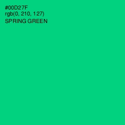 #00D27F - Spring Green Color Image