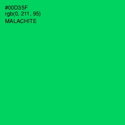 #00D35F - Malachite Color Image