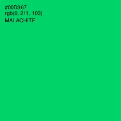 #00D367 - Malachite Color Image