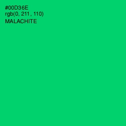 #00D36E - Malachite Color Image