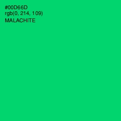 #00D66D - Malachite Color Image