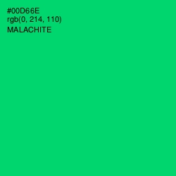 #00D66E - Malachite Color Image