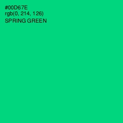 #00D67E - Spring Green Color Image