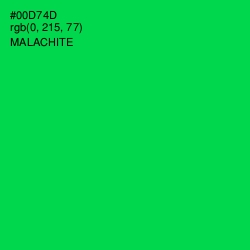 #00D74D - Malachite Color Image