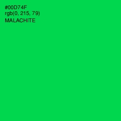 #00D74F - Malachite Color Image
