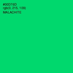#00D76D - Malachite Color Image