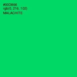 #00D866 - Malachite Color Image