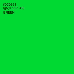 #00D931 - Green Color Image