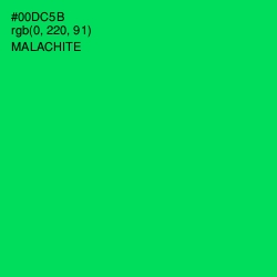 #00DC5B - Malachite Color Image