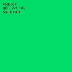 #00DD67 - Malachite Color Image