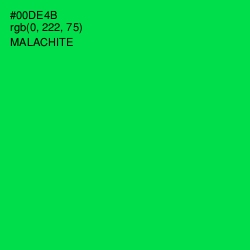 #00DE4B - Malachite Color Image